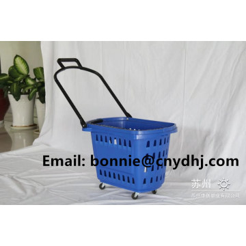 Large Size Supermarket Plastic Shopping Basket